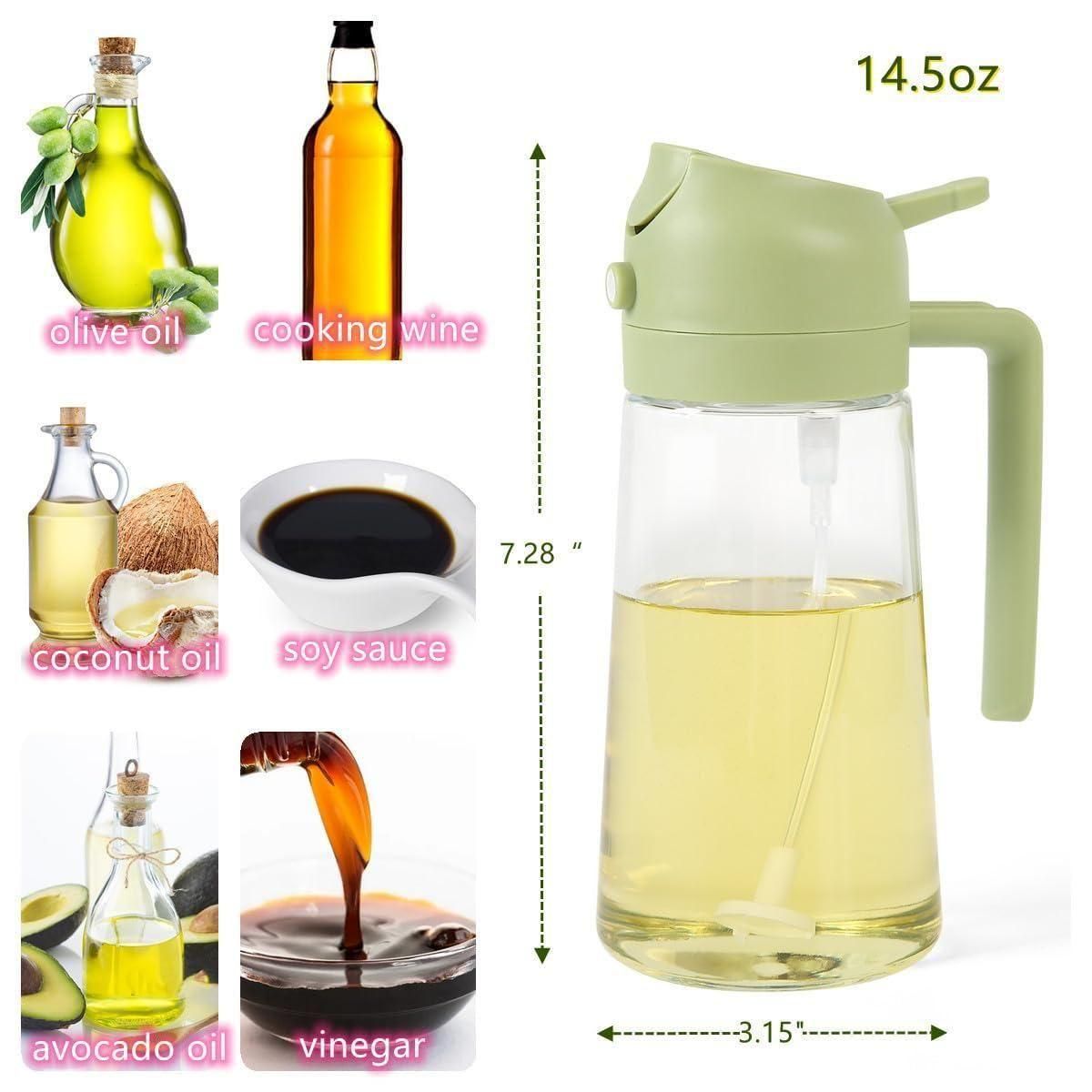 2 IN 1 Oil Dispenser Spray Bottle