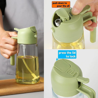 2 IN 1 Oil Dispenser Spray Bottle
